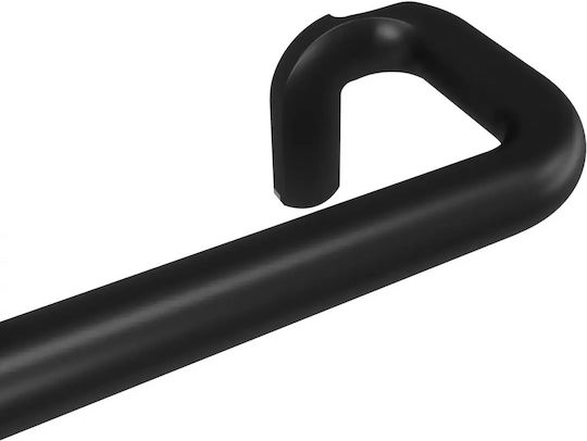 Umbra Metallisches Vorhangstange Einzeln 76cm Schwarze