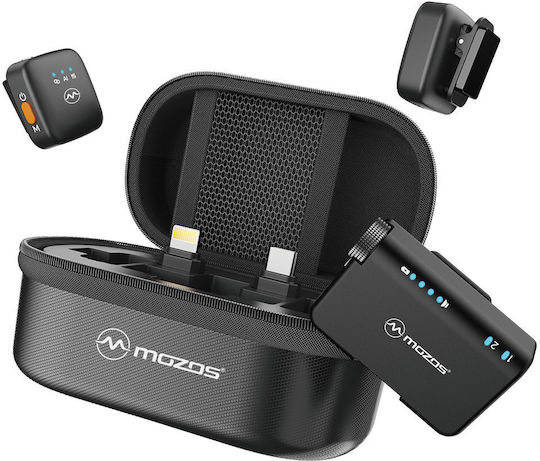 Mozos MX4-DUAL Set Microfon Wireless de Rever pentru Mobil