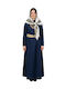 Traditional Dodecanese Costume with 3 Rows Necklace with 45 Coins
