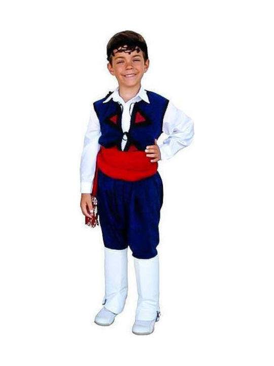 Costum tradițional pentru copii Cretan cu eșarfă