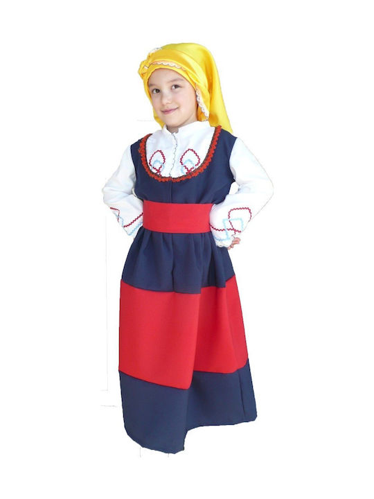 Traditional Kids Costume Peloponnese with Scarf