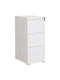 Büroaufbewahrungsschublade Metall Sider Weiß 45,5x62x103,5cm