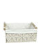 ED Collection Decorative Wicker Basket White 36x25x16cm AP12166O