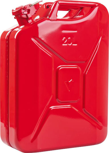 Fuel Canister Made Steel Sheet Capacity 20l Red Color Valpro