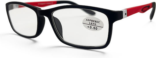 Optosquad Reading Glasses +3.00 In Black Colour 820-2