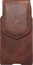 Avizar 6.1 Zoll Smartphone Gürteltasche Mit Magnetischer Schnalle Kartenhalter Braune