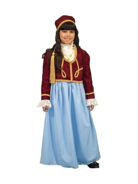 Kids Traditional Costume Amalia with 1 Row Necklace