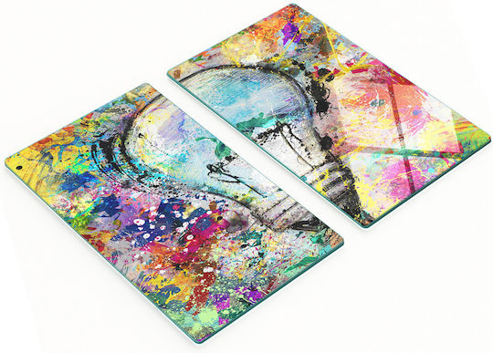 Tulup Glas Schneidebretter Set 52x30cm 2 Stück
