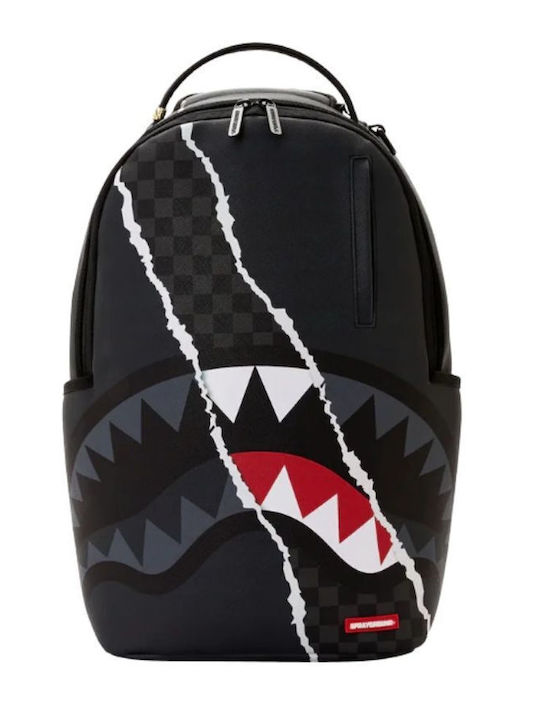 Sprayground Schulranzen Rucksack Für Junior High-High School - Schulrucksäcke Backpacks CENTER RIP REVEALING Grauer Check