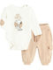 Kinder Sweatpants Set Ecru