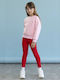 Kids Set with Leggings Summer 2 Pieces Grey