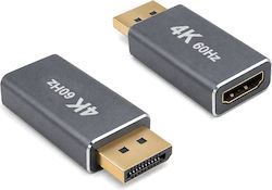 Powertech CAB-DP085 DisplayPort male σε HDMI female Powertech CAB-DP085 DisplayPort male σε HDMI female