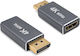 Powertech CAB-DP085 Μετατροπέας DisplayPort male σε HDMI female Γκρι