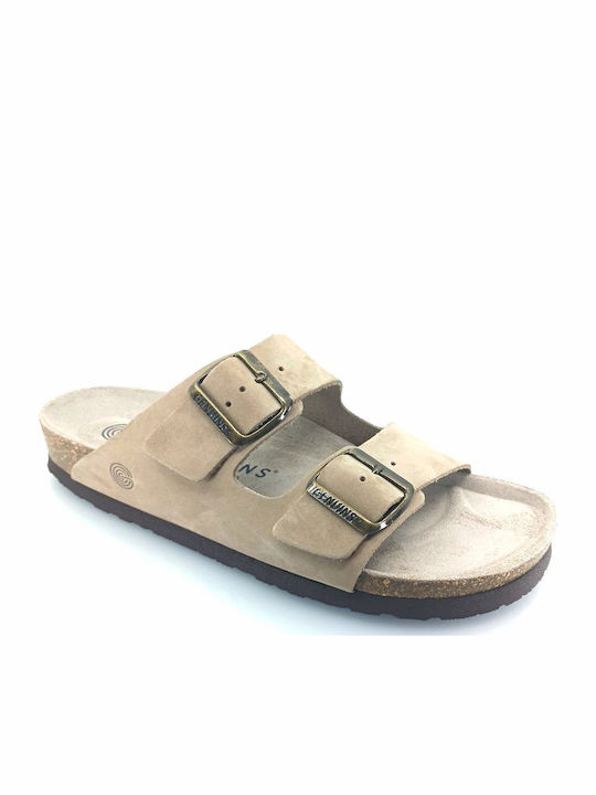 Genuins Braune Leder Anatomische Damen Sandalen