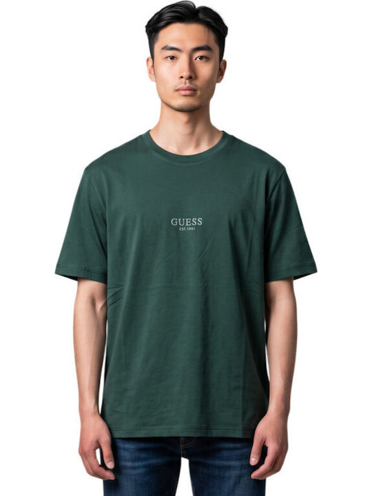 Guess Guess Herrenblusen T-Shirts Kurzarm Grün