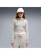 Women's Hooded Sweatshirt Cardigan Grey