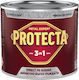 Protecta 3-в-1 Метално Цвят Черен Метал Ръжда Конвертор Праймер Декоративно Покритие В Една Кутия Може Да Се Нанася Директно На Ръжда Лъскаво Покритие 0.5л Стилен Металически Сив