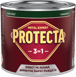 Protecta 3-в-1 Метално Цвят Черен Метал Ръжда Конвертор Праймер Декоративно Покритие В Една Кутия Може Да Се Нанася Директно Върху Ръжда Блестящо Покритие 0.5л Тъмнозелен