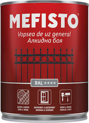 Alkyd Paint Mefisto Metal Wood Satin 0.65l Yellow