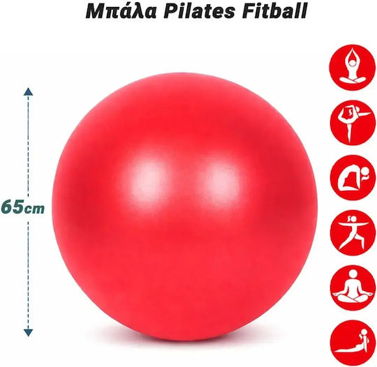 Fitball Minge Pilates în Culoare Roșie