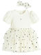 Girls Dress Short Sleeve White
