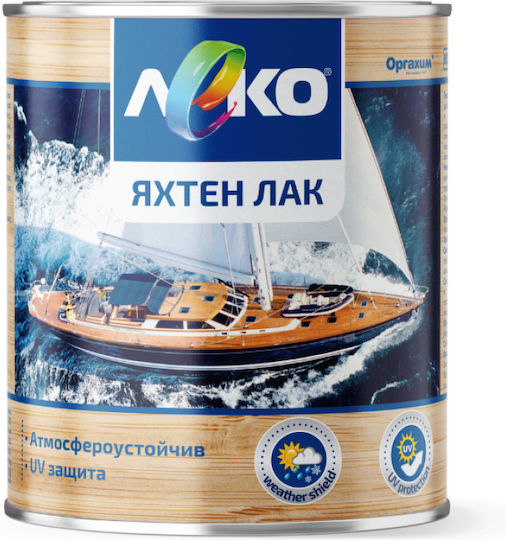 Leko Лак За Яхти От Дърво Алкидна Основа Блестящо Покритие 0.65л Безцветен