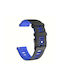 Wishbox Tragbare Bänder Soft Move Smart Honor Watch GS3 46mm |12cm|9,5cm Blau-Schwarz