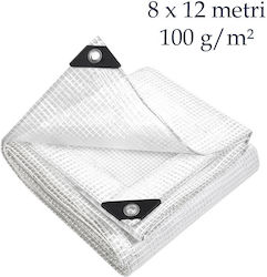 Reinforced Tarpaulin 8x12 M Waterproof Fixing Rings 100 G/m² Reinforced Tarpaulin 8x12 M Waterproof Fixing Rings 100 G/m²