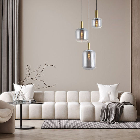 Vivalux Adjustable Pendant Light Black Rail with E27 Socket