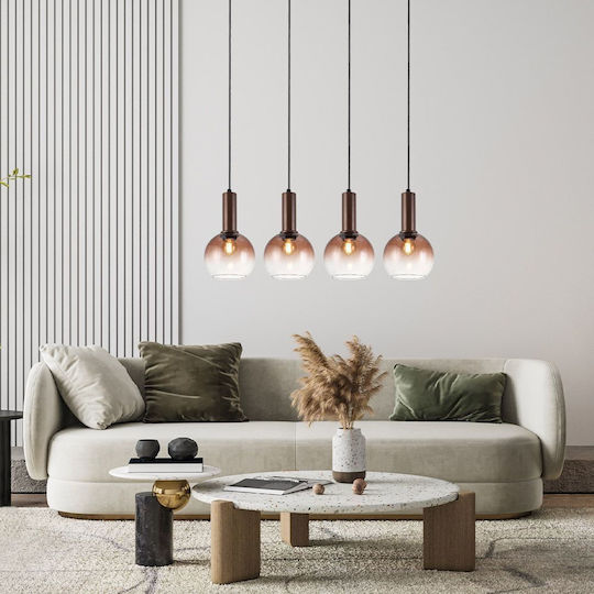 Vivalux Brown Rail Pendant Light
