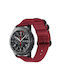 xDfind Tragbares Band Rostfreier Stahl Rote (Galaxy Watch Active 2)