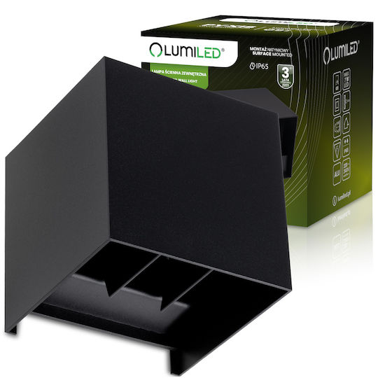 Garden Wall Lamp G9 Led Adjustable Up Down Black Pyxis Lumiled