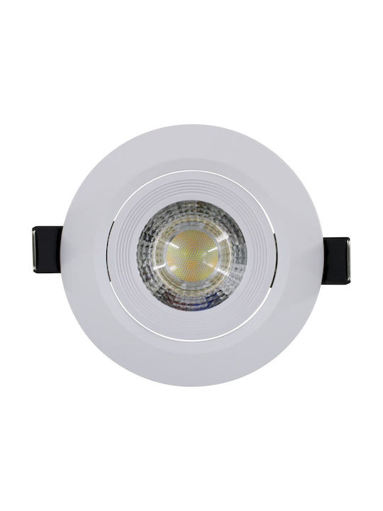 Geyer Deckenstrahler mit Eingebaute LED und Warmes Weiß Licht Weiß