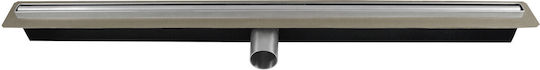 Ferro Perfect Drain Линеен Подов Сифон Тесен Неръждаема Стомана 850 Mm 40 Mm Изход Хром