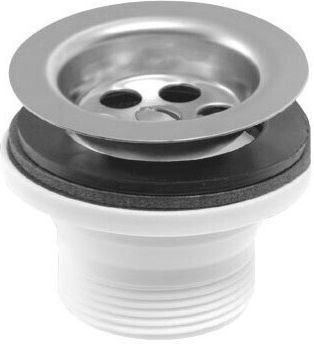 Ferro 439.p Spülbecken Siphon S Trap Stahl Siebkorb 5/4"