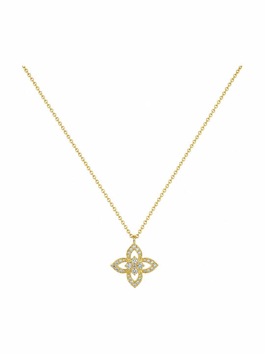Senzio Belibasakis Gold Halskette mit Zirkon
