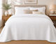 Single Hotel Blanket Pique White 170x250cm 4 Pieces