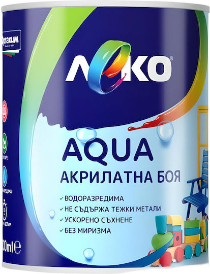 Leko Акрилна Боя За Вода Сатен 0.6л Канела