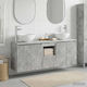 vidaXL Vanity Unit with Sink W49.5xD35xH63cm Grey