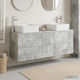 vidaXL Dulap de baie cu lavoar 49.5x41x63cm Gri