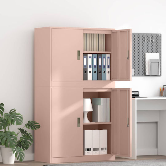 Метален Офисен Шкаф С Ключалка 90x40x160см