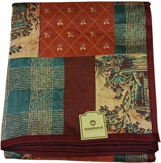 Manterol Casa Cubre Three-Seater Sofa Throw Jacquard 235x270cm Burgundy