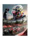 Poster Formula1 Charles Leclerc F067 60cm X 90cm Frame Natural Wood Beige 71703pd158762f55316
