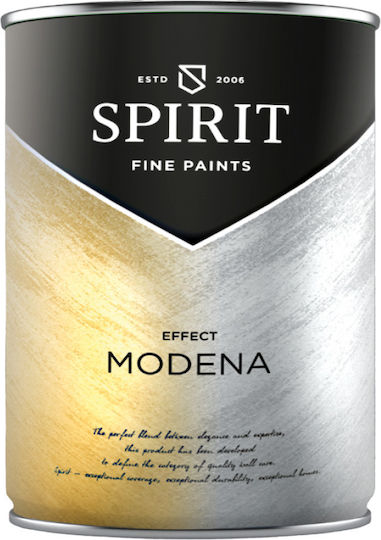 Spirit Modena Ефектна Боя Перлени Пигменти Ефектна Четка 1л Светло Прасковен