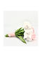 Buchet Orhidee și Lalele Roz Decorative Flori și Plante Artificiale Brosă Perle 70cm L133 Riniotis Rin-l133