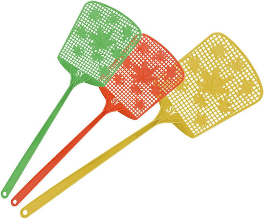 Verschiedene Haushaltsartikel Fliegenklatsche Bunt 44x13cm Homie 116108 Packung 10 Stücke