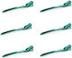 Hair Clips 6 Pieces Bifull Metal Green 9.4cm