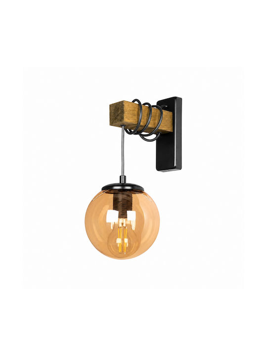Стенна лампа Brava Орех Мед 1xe27 150/240 Mm