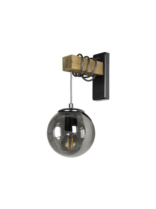 Стенна лампа Brava Орехово сиво 1xe27 150/240 Mm