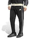 Stadium Herren-Sweatpants Fußball Jogginghose Ohne Bündchen Schwarz